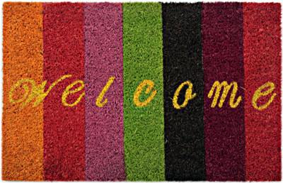 

Saral Home Coir Door Mat(Multicolor, Medium)