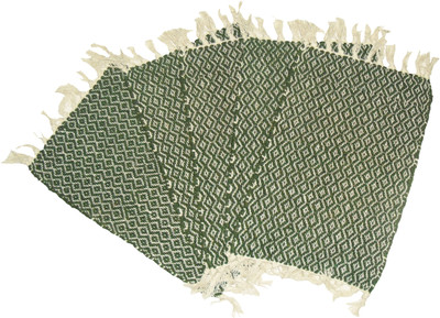 Ritika Carpets Cotton Door Mat(Green, Small)