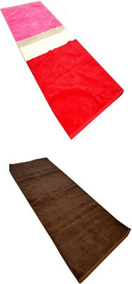 

Red Hot Cotton Yoga and Exercise Mat(Multicolor, Large)