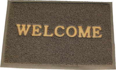 

Ritika Carpets PVC Door Mat(Grey