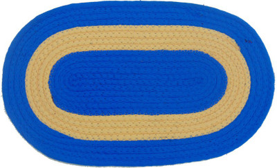 

Furnishing Zone Cotton Door Mat(Blue, Medium)