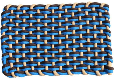 

MY HOUSE Polyester Door Mat(Blue