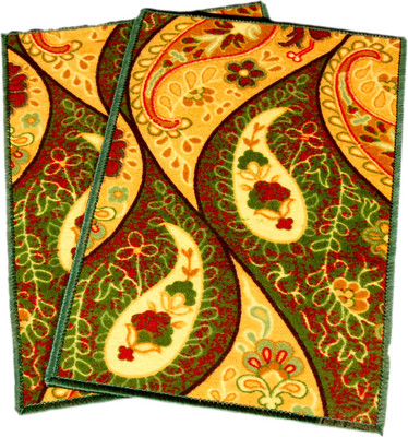 

Ritika Carpets Velvet Door Mat(Green, Medium)
