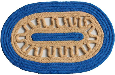 

MY HOUSE Polyester Door Mat(Blue