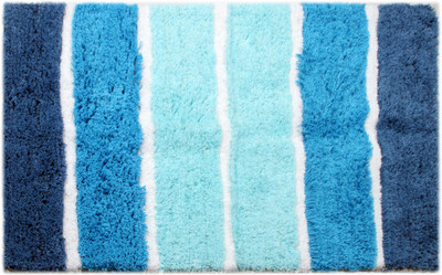 

Saral Home Cotton Bathroom Mat(Blue, Large)