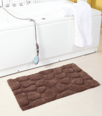 

Homefurry Cotton Bath Mat Bath Mat(Brown