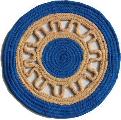 

MY HOUSE Polyester Door Mat(Blue