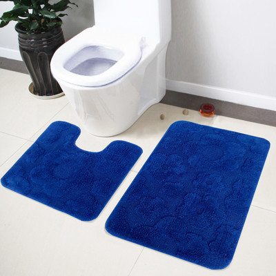 

Lushomes Cotton Bath Mat Cotton (Dark Blue
