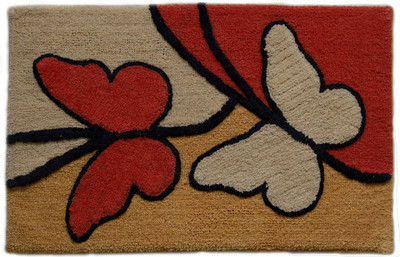

Paramorasi Cotton Bath Mat Butterfly Orange(Orange, Multicolor, Multicolor;orange