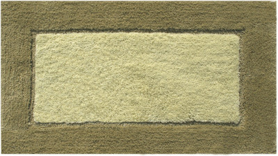 

Riva Carpets Microfiber Bath Mat Frame Border(Green