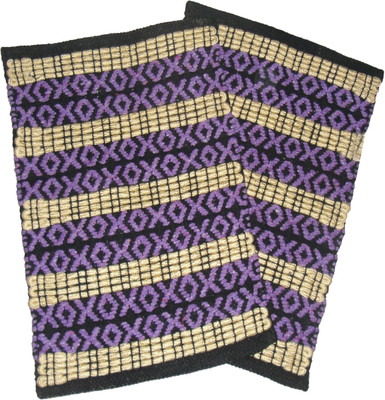Ritika Carpets Cotton Door Mat(Purple, Medium)