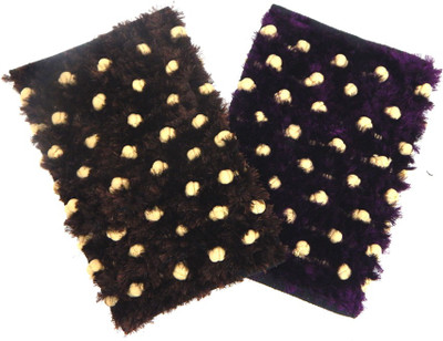 

Peponi Polyester Door Mat Polly Cotton Mat(Multicolor, Small)