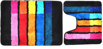 

Obsessions Polyester Bathroom Mat(Multicolor