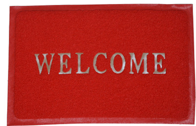 

Sheetalworld PVC Door Mat(Red, Medium)