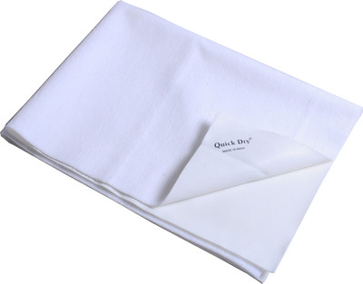 

Quick Dry Microfiber Baby Bed Protecting Mat Mat Bed Protector - Double Bed(White, Extra Large)