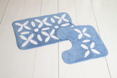 

Saral Home Cotton Bathroom Mat(Multicolor, Small)