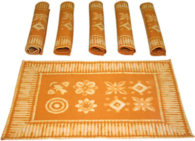 

Sriam Cotton Prayer Mat(Yellow&white