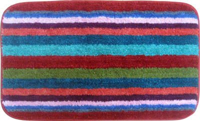 

Krishna Carpets Microfiber Bath Mat Microfiber Mat With Non-Slip Rubber Backing(Multicolor