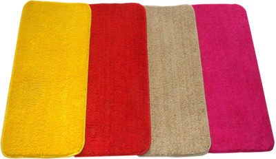 

Skytex Polyester Door Mat(Yellow, Red, Beige, Maroon, Beige;maroon;red;yellow