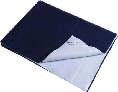 

Quick Dry Microfiber Baby Bed Protecting Mat Mat Bed Protector - Single Bed(Navy Blue, Extra Large)