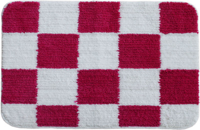 

Saral Home Microfiber Bath Mat Soft Anti Slip Micro Fiber Bathmat(Pink