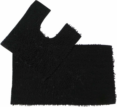 

Krishna Carpets Cotton Bath Mat KC-311(Black