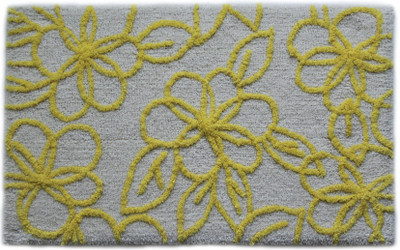 

Paramorasi Cotton Bathroom Mat(Yellow, Medium)