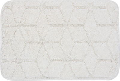 

Saral Home Cotton Bathroom Mat(White, Medium)