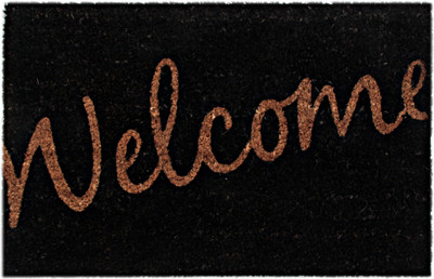 

Saral Home Coir Door Mat(Black