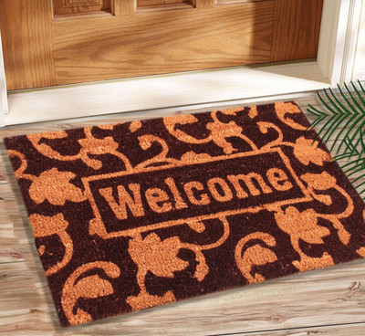 

Saral Home Coir Door Mat Outdoor Heavy duty Coir Mat 40X60 Cm -1Pc(Brown, Small)