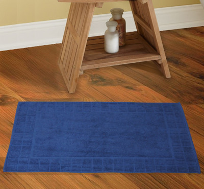 Avira Home Cotton Bath Mat 800 Gsm Luxurious Terry(Blue