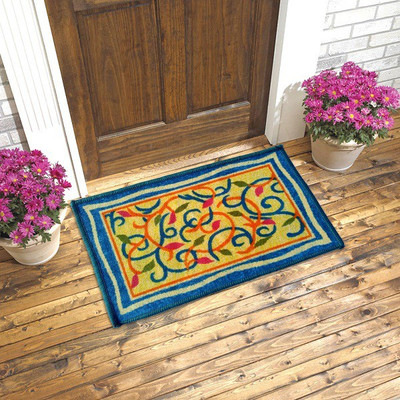 

Status Polyester Door Mat(Blue