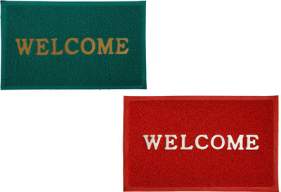 45% OFF on FLOOR FASHION PVC (Polyvinyl Chloride) Door Mat(Red, Green, Medium) 45% OFF on FLOOR FASHION PVC (Polyvinyl Chloride) Door Mat(Red, Green, Medium)
