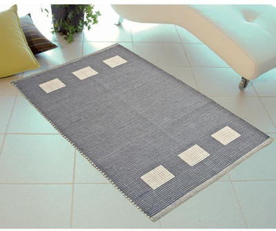 

Saral Home Cotton Door Mat(Grey