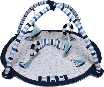 

Bacati Cotton Baby Play Mat(Blue