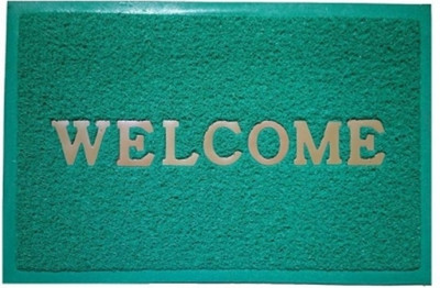 Attractive Homes PVC Door Mat(Green, Large)