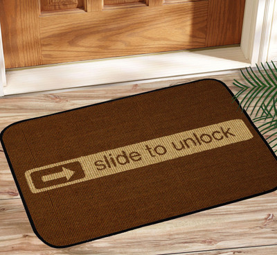 

Saral Home Jute Door Mat(Brown