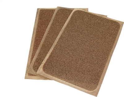 

Ritika Carpets PVC Door Mat(Brown