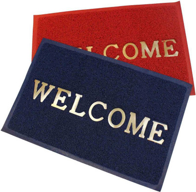 

Attractive Homes PVC Door Mat(Multicolor, Large)