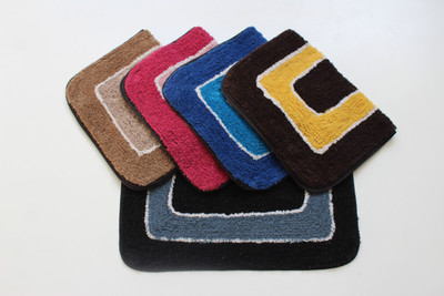

MY HOUSE Cotton Bathroom Mat(Multicolor