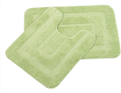 

Saral Home Polyester Bathroom Mat SOS-524(Green, Medium)