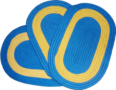 

Ritika Carpets Polyester Door Mat(Blue, Medium)