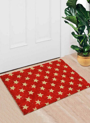 

Saral Home Coir Door Mat(Red
