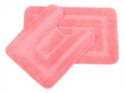 

Saral Home Polyester Bathroom Mat(Pink, Medium)
