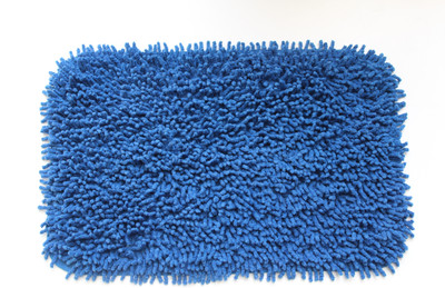 

MY HOUSE Cotton Bathroom Mat(Blue, Small)