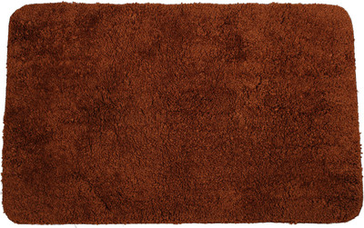 

Casa Copenhagen Polyester Bath Mat Non-Skid(Toffee, Medium)