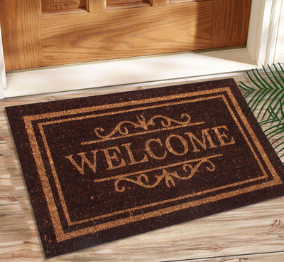 

Saral Home Coir Door Mat Outdoor Heavy duty Coir Mat 40X60 Cm -1Pc(Brown