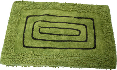 

Ritika Carpets Cotton Bathroom Mat(Green, Medium)