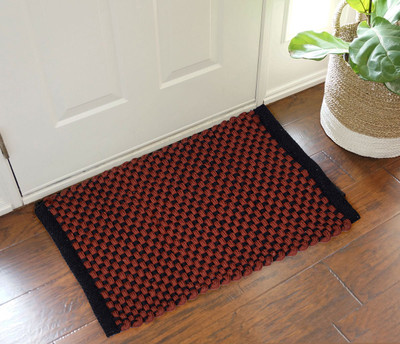 

The Home Ingredients Polyester Door Mat(Black, Brown