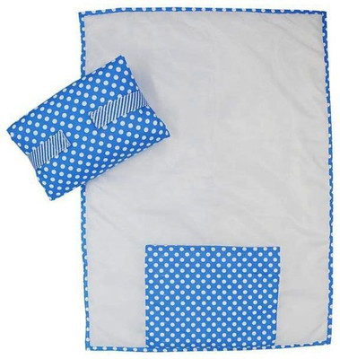 

Wobbly Walk Cotton Changing Mat Waterproof Polka Dots Sheet(Blue